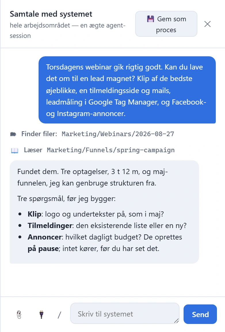 trin 1, interviewet