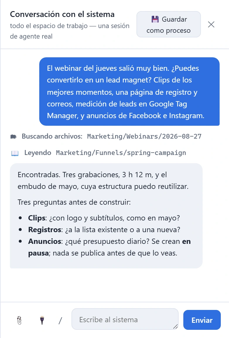 paso 1, la entrevista