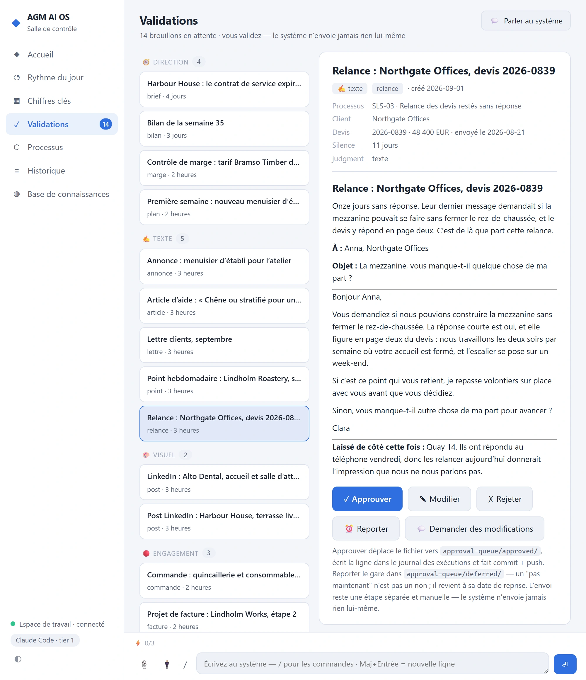 la file un mardi ordinaire