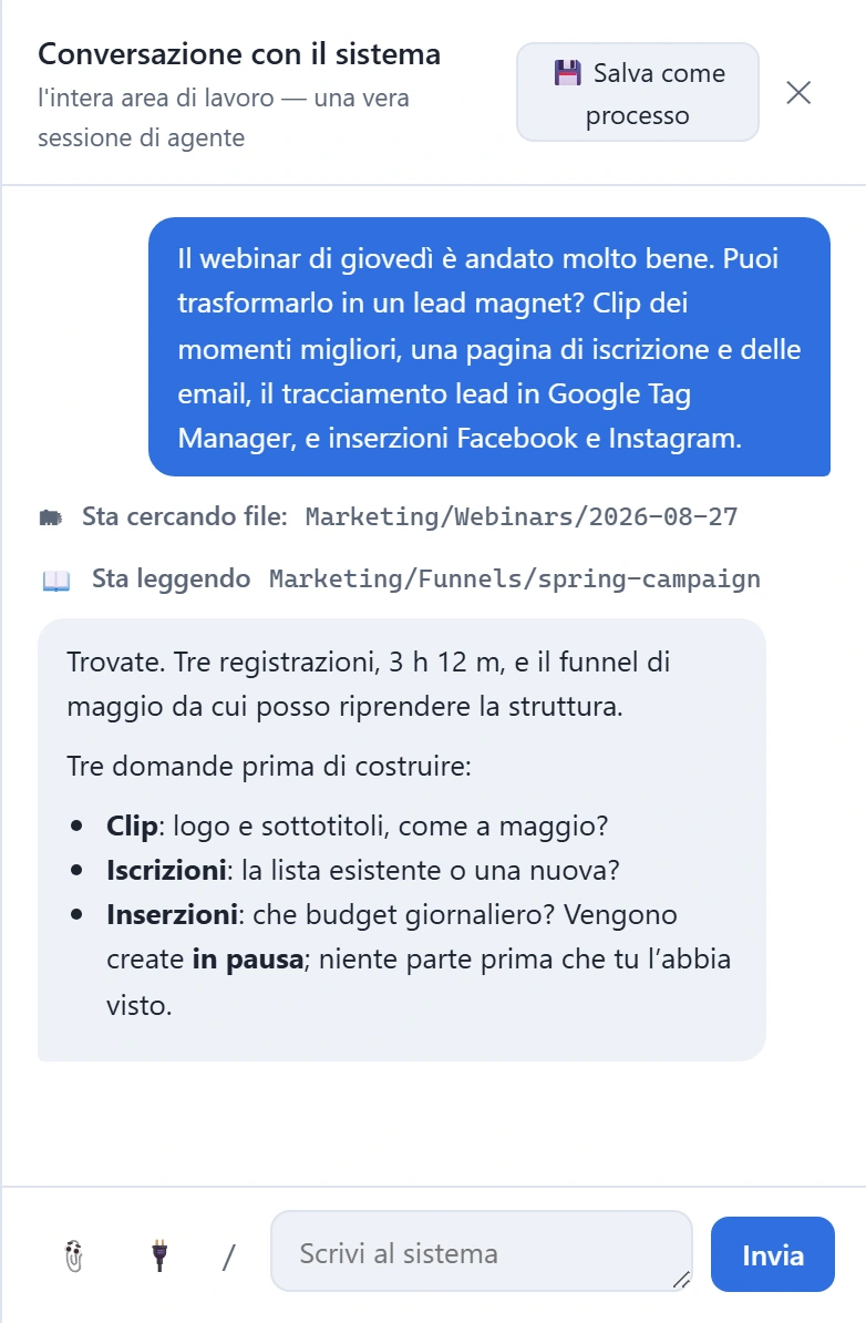 passo 1, l’intervista